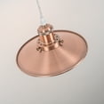 thumbnail image 4 of Kiven Plug in Pendant Light, Hanging Light with Metal Lampshade, Modern Dimmable Ceiling Pendant Light for Bedroom Foyer Hallway Kitchen Island, Copper Red Finish, 4 of 7