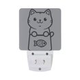 thumbnail image 5 of Yayeee LED Plug in Night Light for The Home with Auto Dusk to Dawn Light Sensors, 2 Pack, Cute Chubby Cat, 5 of 6