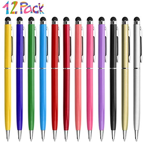 1/5/10X 2 in1 Touch Screen Stylus Ballpoint Pen for iPad iPhone Samsung TabletER 