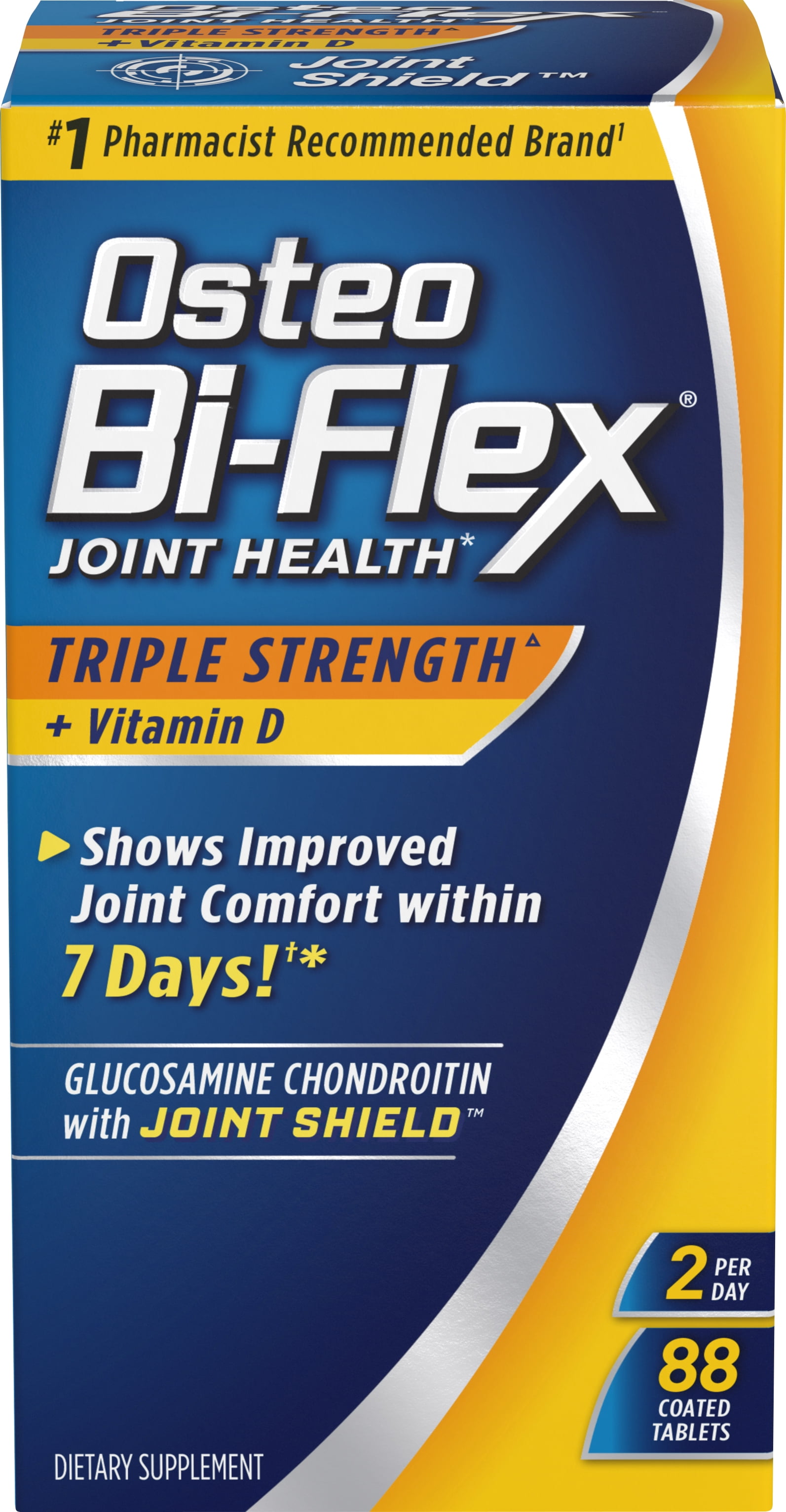 Osteo Bi-Flex 3X Strength, Vitamin D3, Glucosamine Chondroitin, Tablets, 88 Ct