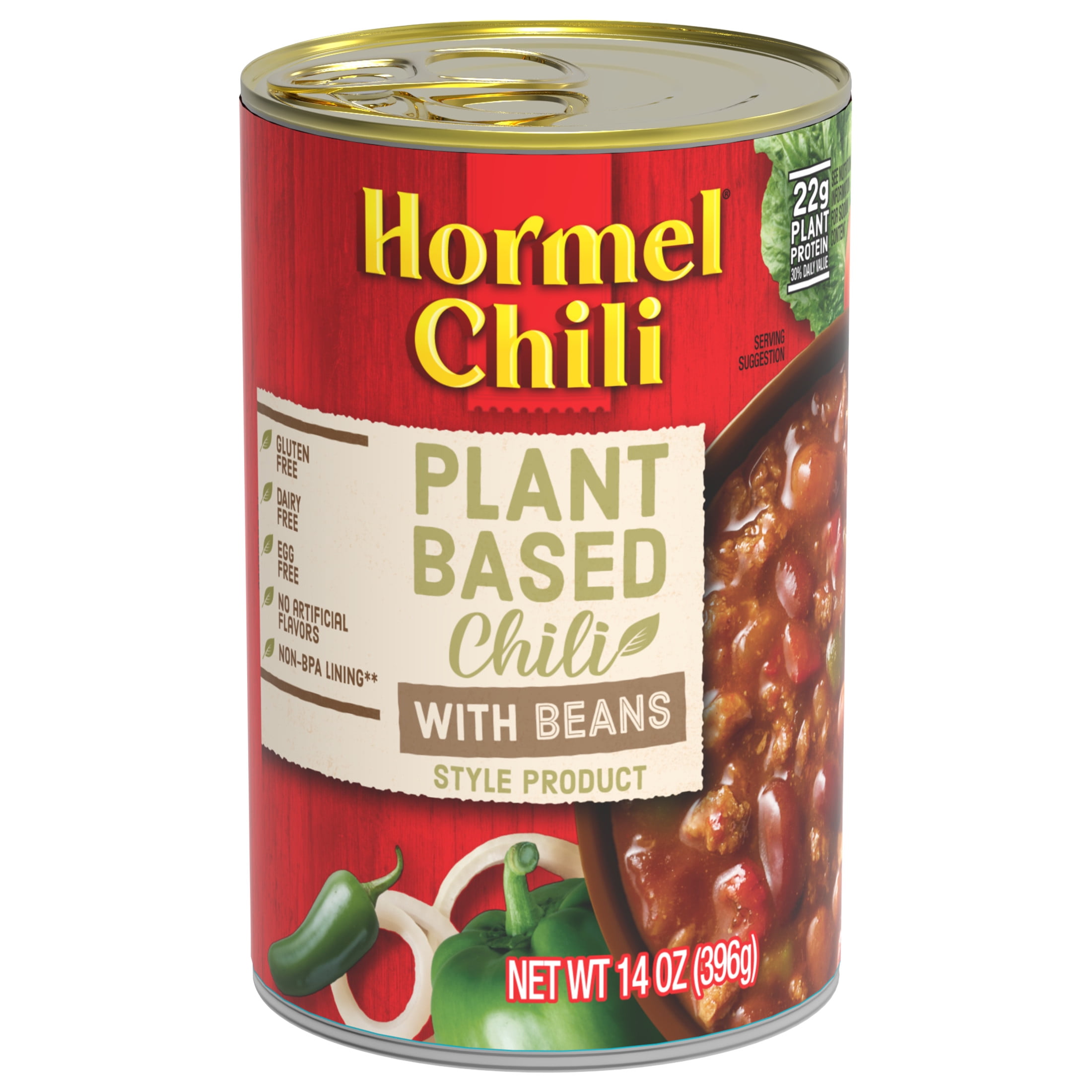 HORMEL Chili Alternative Plant Protein With Bean, Shelf-Stable, 14 HORMEL Chili Alternative Plant Protein With Bean, Shelf-Stable, 14