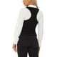 thumbnail image 3 of Chaleco Vintage sin mangas de panel de ante falso de cuadros para mujer Inspire Chic XL Negro, 3 of 6