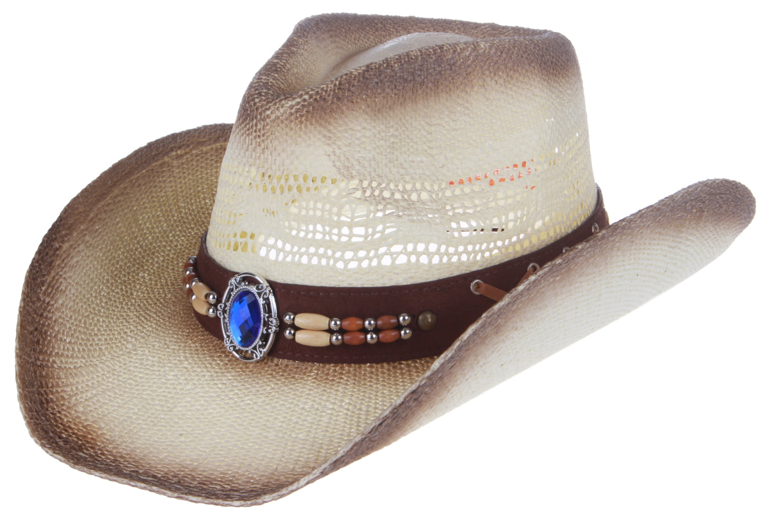 Enimay Western Outback Cowboy Hat Mens Womens Style Straw Felt Canvas 