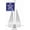White, variant on Greenfield Fluke Boat Anchor, American-Made, For Boats up to 24ft, Black Coated with Slip-Ring