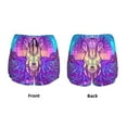 thumbnail image 6 of Sigee Elephant in Tribal Style for Women's Athletic Shorts High Waisted Running Shorts Pocket Sporty Short Gym Elastic Workout ShortsSmall, 6 of 9