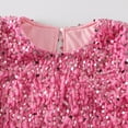 thumbnail image 5 of Kidagic Toddler Girls Sequin Dress Sparkly Gown Party Dresses Little Kids A-Line Velvet Dress, 5 of 8