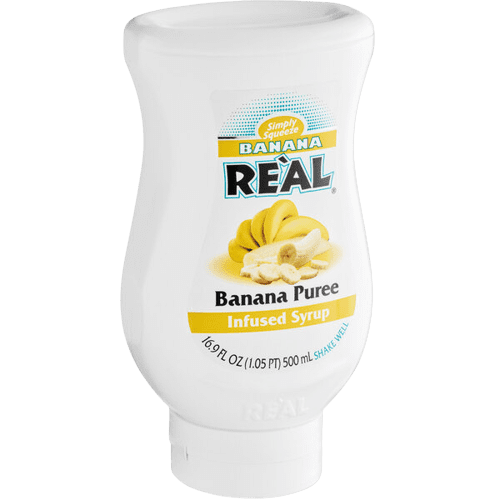 Real 16.9 fl. oz. Banana Puree Infused Syrup