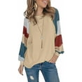 thumbnail image 1 of Hauts Grande Taille pour Femmes Manches Longues Col Rond Rayé Coupe Ample Tunique, 1 of 6