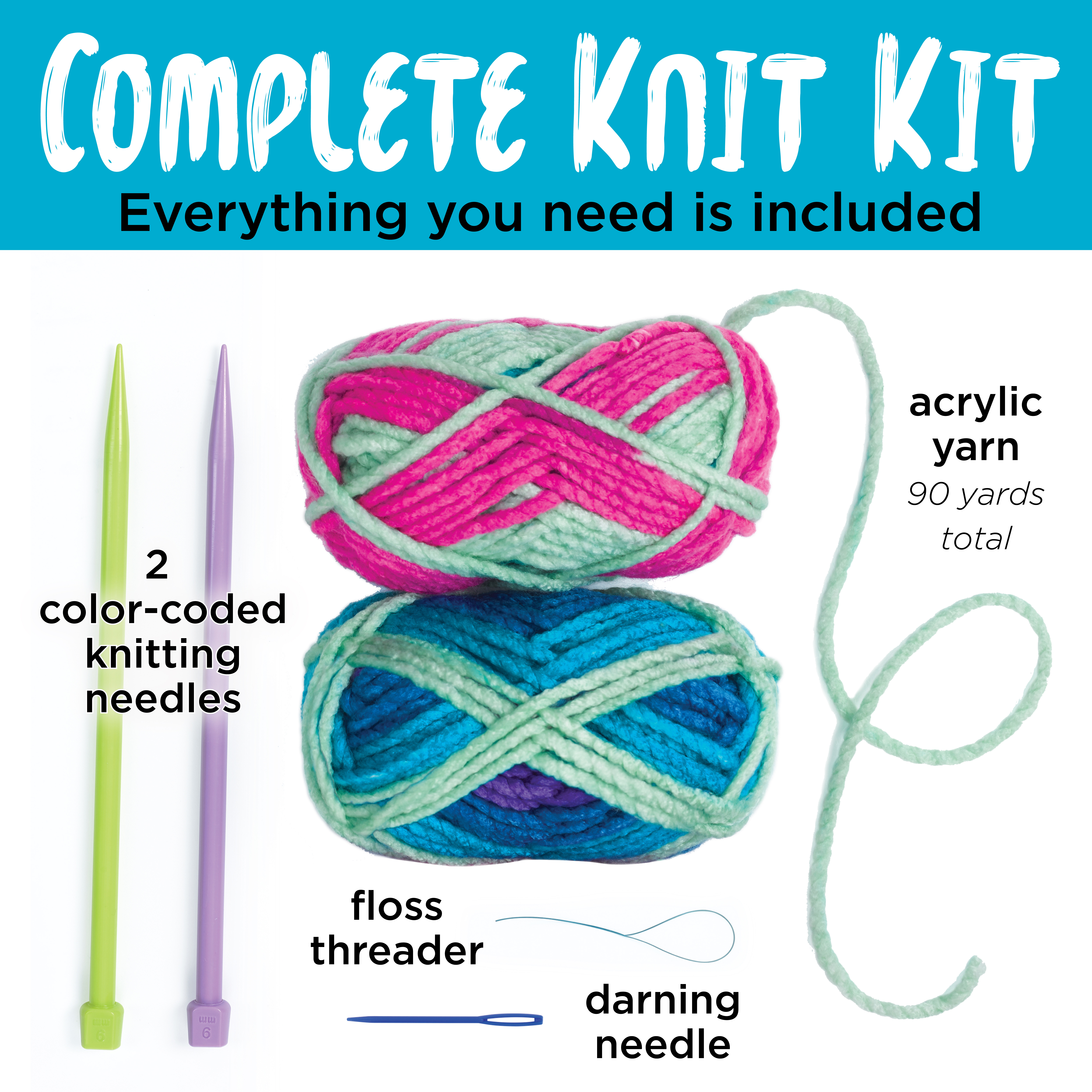Creativity for Kids Learn to Knit Scarf Kit photo 2