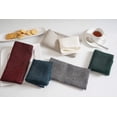 thumbnail image 6 of Fingercraft Cloth Napkins, 100% Linen Table Napkins, 20 in x 20 in, Set of 6, Teal, 6 of 7
