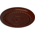 thumbnail image 3 of Ekena Millwork 19 5/8"OD x 1 1/2"P Alexandria Rope Ceiling Medallion (Fits Canopies up to 4 5/8"), Hand-Painted Brushed Mahogany, 3 of 6