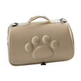 thumbnail image 1 of Bolsa transportadora portátil para gatos, con orificios transpirables Estuche Duradero con cremalleras dobles Bolso de moda para mascotas para gatos , Dorado Salvador Bolsas para gatos, 1 of 10