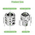thumbnail image 5 of Lingsida 4pcs Garden Hose Quick Connect Fittings, 3/4 Inch GHT Stainless Steel Water Hose Quick Release Connector Set for Hoses and Sprayers, 5 of 6