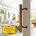 thumbnail image 5 of Brixwell 13-232b Patio Door Handle With Heavy Duty Brackets Black Finish, 5 of 5