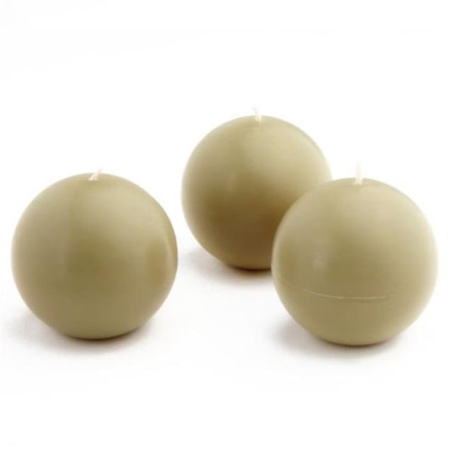 3 in. Ball Candles, Sage Green - 6 Piece per Box