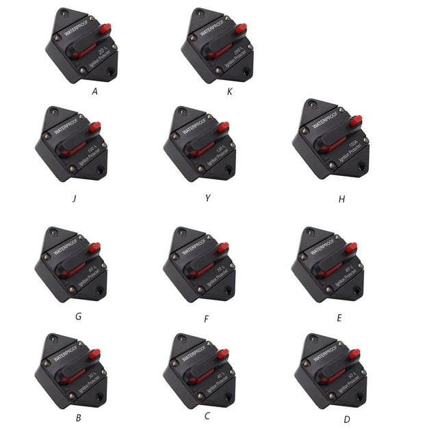 Circuit Breaker Fuse Holder In-Line alloy: The Automatic Power Supply with Manual Reset Button Strong Flexibility 20A