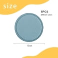 thumbnail image 2 of 5pcs Round Coasters PU Leather 10CM Bar Solid Color Coasters Restaurant Coffee MATS, 2 of 5