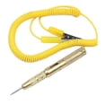 thumbnail image 1 of Circuit Tester Pen, Auto Car Vehicle Circuit Tester DC 6V 12V 24V Bulb Voltage Tester Pen Yellow, 1 of 5