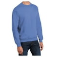 thumbnail image 4 of Mens Core Fleece Classic Crewneck Cotton/Poly fleece Sweatshirt Carolina Blue M, 4 of 6