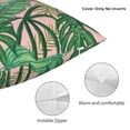 thumbnail image 5 of YFYANG Square Decorative Throw Pillow Case (Without Pillow Insert), Tropical Greens Leaves Pattern Bedroom Sofa Car Cushion Cover, 22"x22", 5 of 9