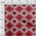thumbnail image 1 of oneOone Viscose Chiffon Fabric Argyle Ikat Print Sewing Fabric BTY 42 Inch Wide, 1 of 4