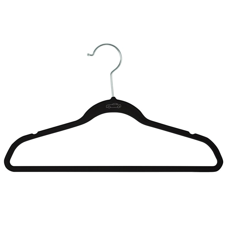 Simplify Kids 100 Pack Velvet Shirt Hangers in Navy 