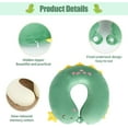 thumbnail image 4 of Cartoon Animal Neck Support Pillow, Memory Foam Neck Pillow, U-Shaped Kids Travel Pillow, Portable Cushion for Car Airplane Train Office Home, 4 of 7