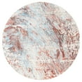 thumbnail image 3 of SAFAVIEH Vintage Persian Roswell Abstract Polyester Area Rug, Blue/Brown, 5' x 5' Square, 3 of 9