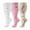 Floral, variant on 3 Pack Plus Size Compression Socks for Women & Men, Extra Wide Calf Knee High Stockings for Circulation Support
