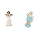 thumbnail image 1 of Figura de ángel en resina, escultura de mujer en traje de baño, estatua coleccionable de oración, adorno ideal para sala de estar, estantería, oficina, 1 of 8
