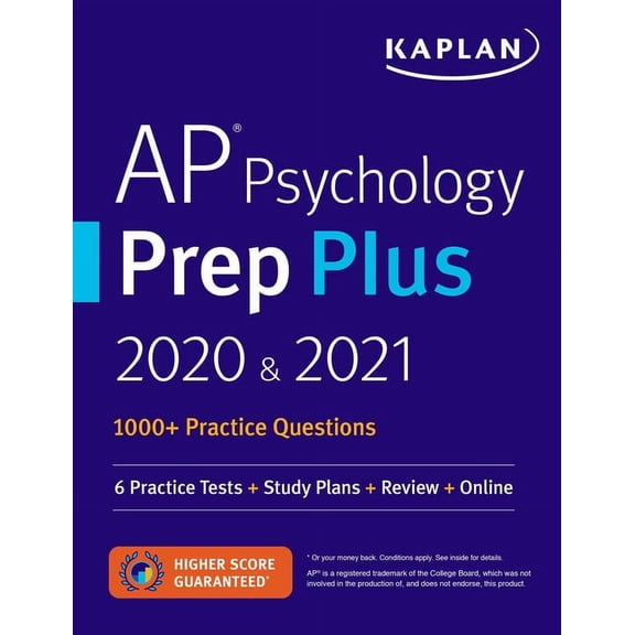 Kaplan Test Prep: AP Psychology Prep Plus 2020 & 2021 : 6 Practice Tests   Study Plans   Review   Online (Paperback)