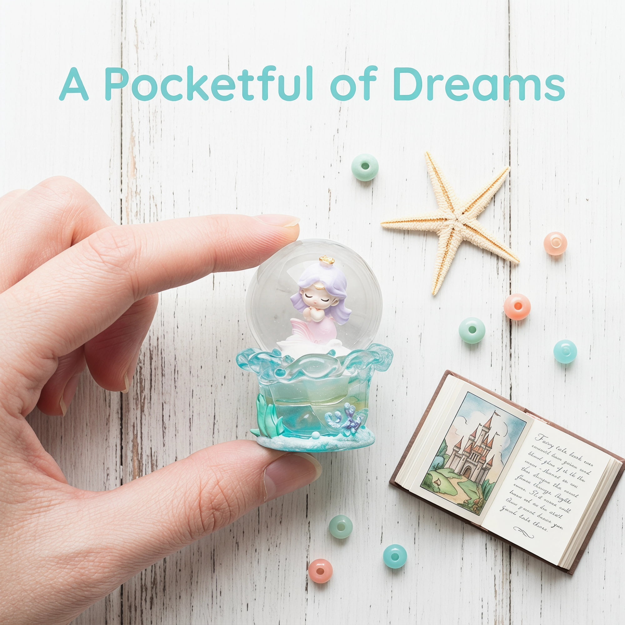 Unique Bargains Light Up Crystal Ball Resin Snow Globe Figurine Green B 1.8" x 1.8" x 2.7"