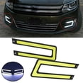 thumbnail image 3 of 1Pair White COB DRL LED Daytime Running Light for Universal Car Driving Fog Lamp, 3 of 7