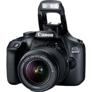 Canon 4000D DSLR Camera with EF-S 18-55mm Lens (International Version) + 64GB Memory Card(International Model)