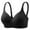 Black, variant on High Support Sports Bras for Women Seamless Bras for Women No Underwire, Wireless Bras Smoothing Soft V Neck Full Cover Comfort Bra with Adjustable Strap Everyday Bras Black L