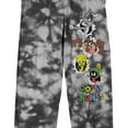 thumbnail image 2 of Looney Tunes Looney Gang Men's Black Tie-Dye Sleep Pajama Pants-Small, 2 of 5