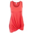 thumbnail image 6 of Sleeveless Tank Tunic Top with Knot on Hemline, 6 of 13