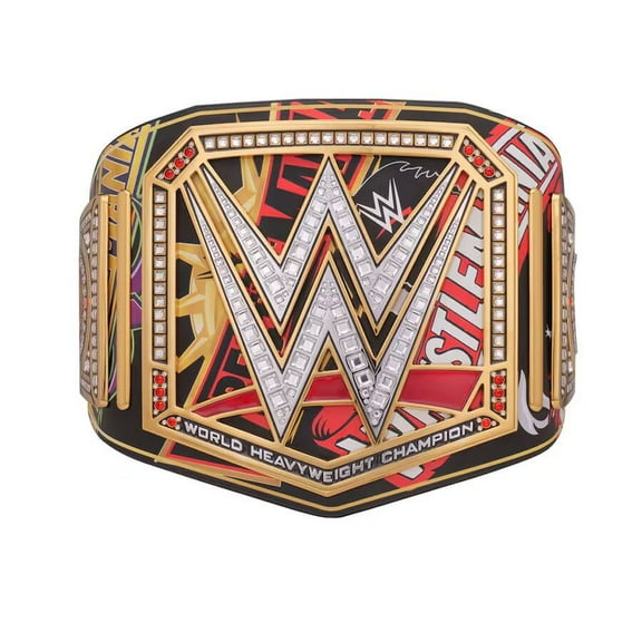 WrestleMania 40 Championship Title Belt Replica - Adult Size - 5mm