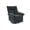 Gray, variant on QuzyAor 360° Swivel Rocker Recliner Chair, Manual Overstuffed Glider with Textured Fabric, Ergonomic Nursery Recliner for Living Room,Gray
