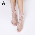 thumbnail image 1 of Chaussettes en Dentelle Fleur 3D Mode Coréenne Femmes Chaussettes en Tulle Transparentes Fines Chaussettes en Maille Douce Fée Été Robe en Dentelle Florale A, 1 of 6