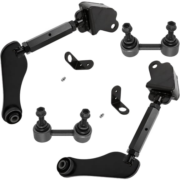 Detroit Axle - Rear Control Arms Kit for 2013-2018 Nissan Altima 2016-2018 Maxima, 2 Upper Control Arms Assembly 2 Stabilizer Sway Bar Links Replacement
