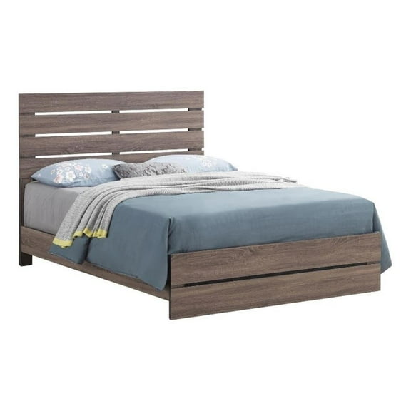 Brantford Queen Panel Bed Barrel Oak