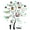 Green-M, variant on Picture Frames Tree Acrylic Picture Wall Decor DIY Wall Photo Frames Adhesive Family Tree Wall Decor Decorative Wall Picture Frames for Living Room Home Decor,Black,S