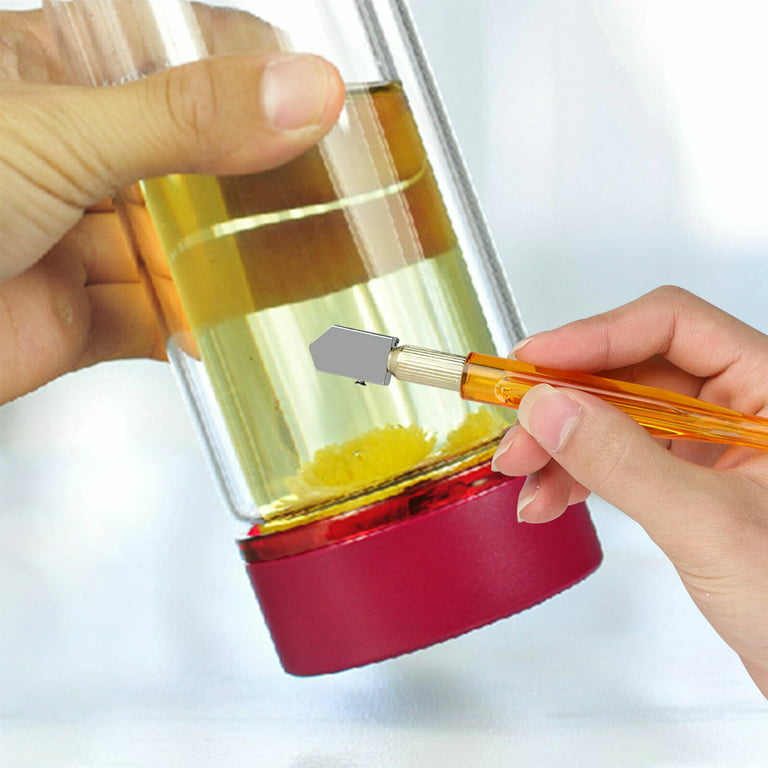 Glass Cutting Using Oil - Glass Cutter & Bottle Cutter Lubricant 