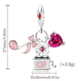 thumbnail image 4 of 925 Sterling Silver Gramophone Dangle Charm For Bracelets & Bangle Pendant Jewelry, 4 of 4
