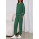 thumbnail image 3 of Conjunto Deportivo PRETTYGARDEN Verde Oscuro XL Sudadera con Cierre y Joggers, 3 of 8