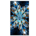 thumbnail image 2 of Fleur Fractale Turquoise dans l'Obscurité, 2 of 3