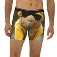 thumbnail image 2 of Cauagu Heavy Metal Style Guinea Pig Print Men's Boxer Briefs, Funny & Cute Underwear Elastic Waistband Briefs Ideal Gift for Men,1-Pack, 2 of 7