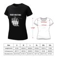 thumbnail image 2 of Board Meeting Women’s Cotton Short Sleeve T-Shirt HD Graphic Print Casual Crew Neck Tee L, 2 of 6