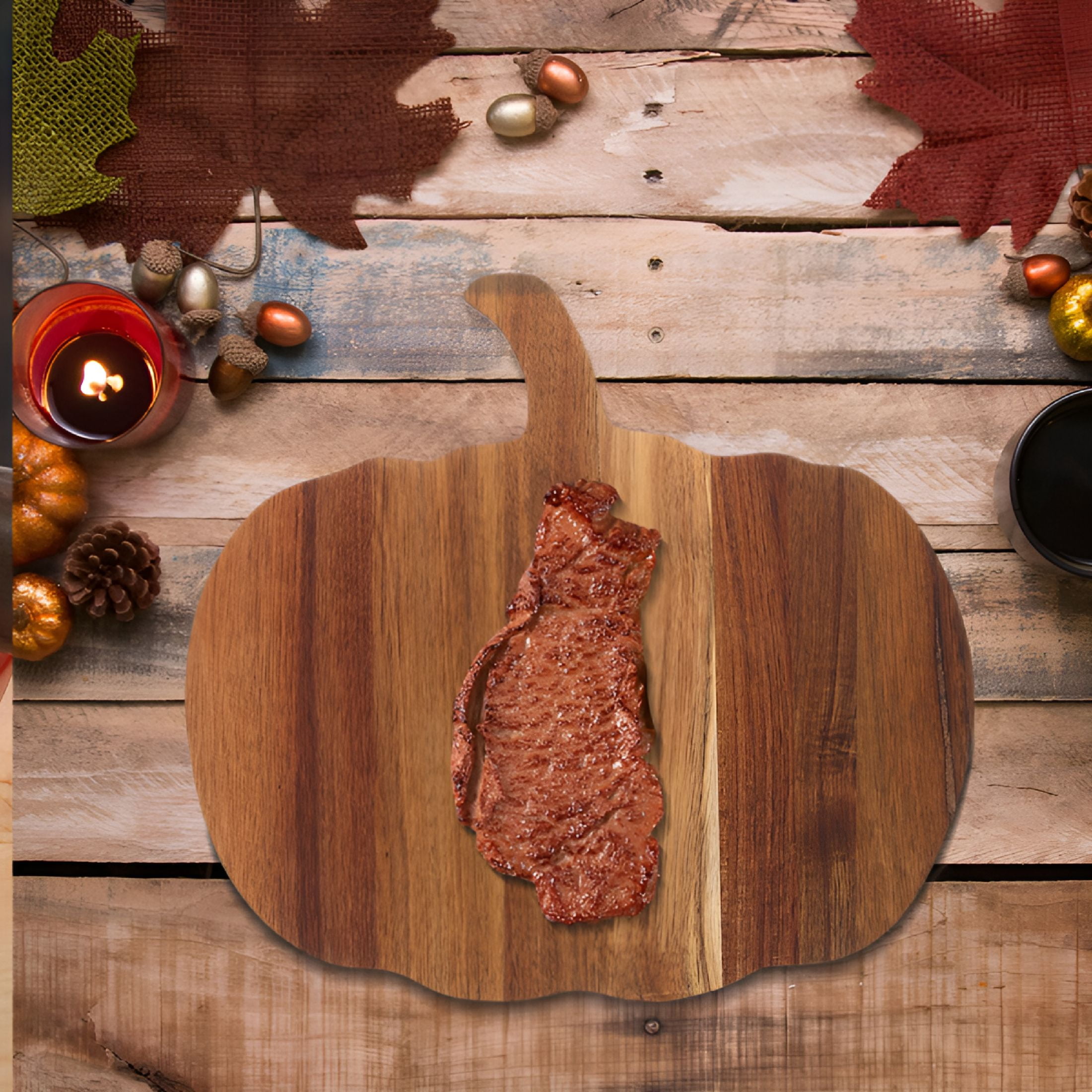 ACDANC 2026 New Pumpkin Cutting Board Wooden Breadboard Vegetable Chopping Serving Boards Home Kitchen Meal Prep